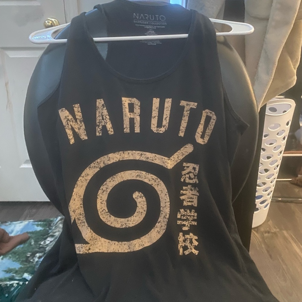hot topic naruto anime muscle tank top
